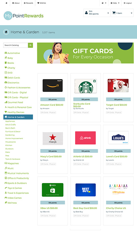 Catalog - Gift Cards
